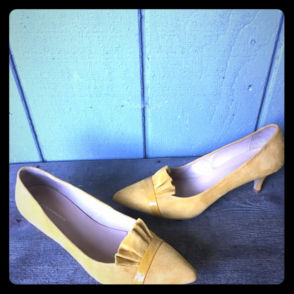 Anthropology Yellow/Orange Heels